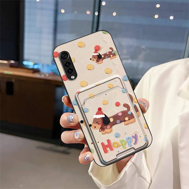 Модный дизайн Чехол-кармашек для карт для телефона LG Velvet 4G/5G Мультяшный мягкий чехол Полная защита Граффити Противоударный Силиконовый ТПУ