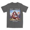 Not Today Satan Jesus Vs Satan In Basketball Unisex WoUnisex T Shirts parody Merch Funny TShirt Cotton All Seasons Clothes