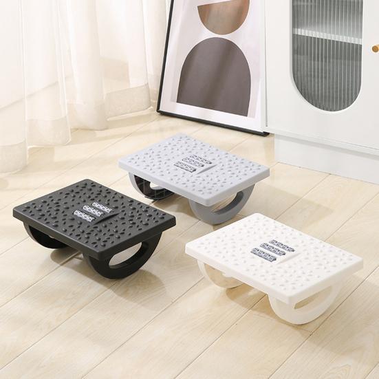 Эргономичная подставка для ног с массажными роликами для ног. Простая сборка. Регулируемый угол. Поддержка осанки. Противоскользящий табурет для ног для офиса и дома.