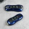 Чехол для ключа автомобиля Gentian Blue Защитный корпус для брелока дистанционного управления для Porsche Macan Panamera Taycan Cayman Cayenne 911 718 Boxster