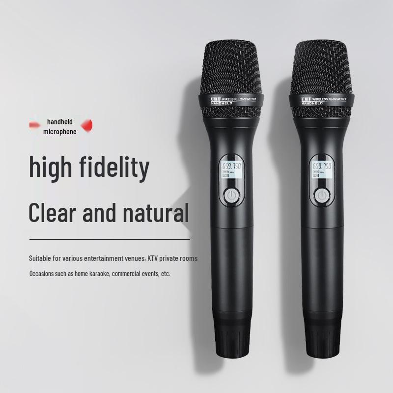 HuiDu MR-670 UHF Профессиональный беспроводной двойной микрофонный набор