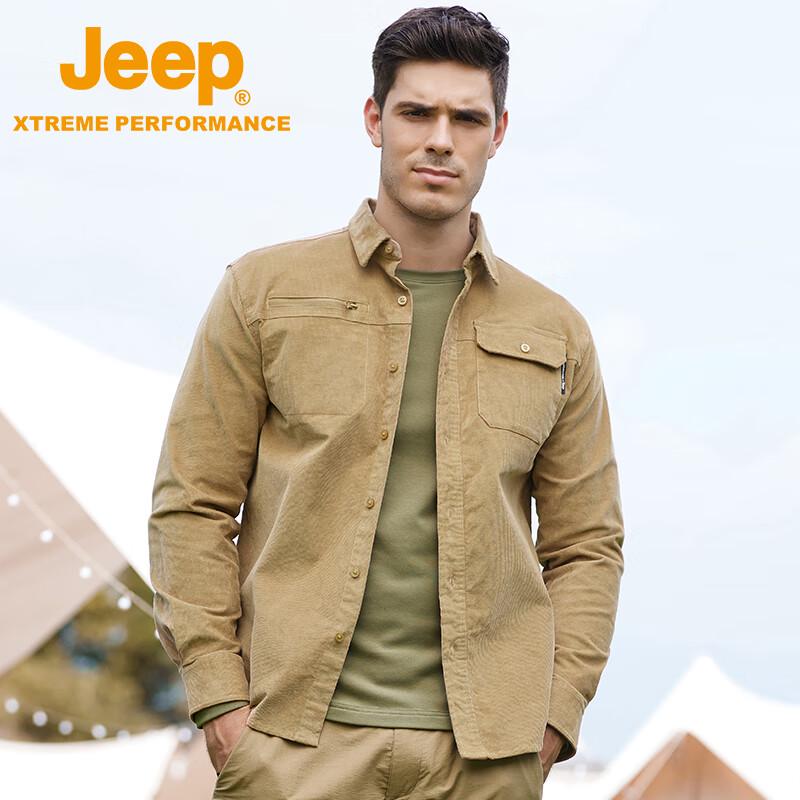 Jeep Мужская рубашка-кардиган с воротником на флисовой подкладке