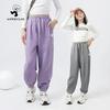 Спортивные юбка-брюки для девочек в корейском стиле с репеллентом от комаров, однотонные, весна и осень, для детей постарше