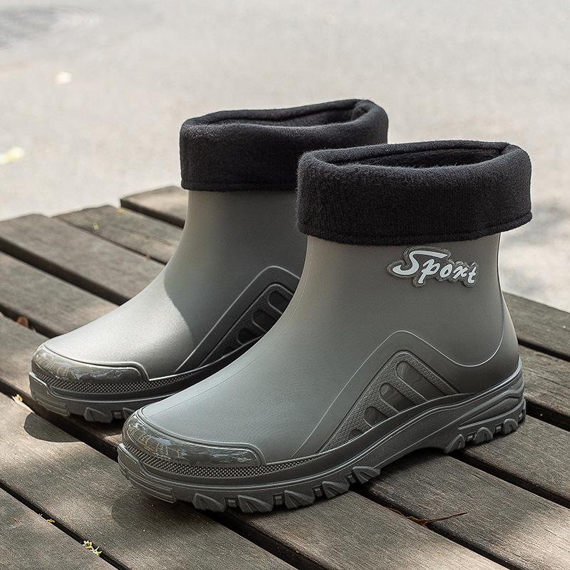 Korean Style Men's Waterproof Non-Slip Fashion Rain Boots