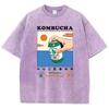 Kombucha Оригинальные постеры Печать мужские футболки Хлопковые уличные футболки для активного отдыха Популярная футболка Одежда для отдыха Смешные короткие рукава