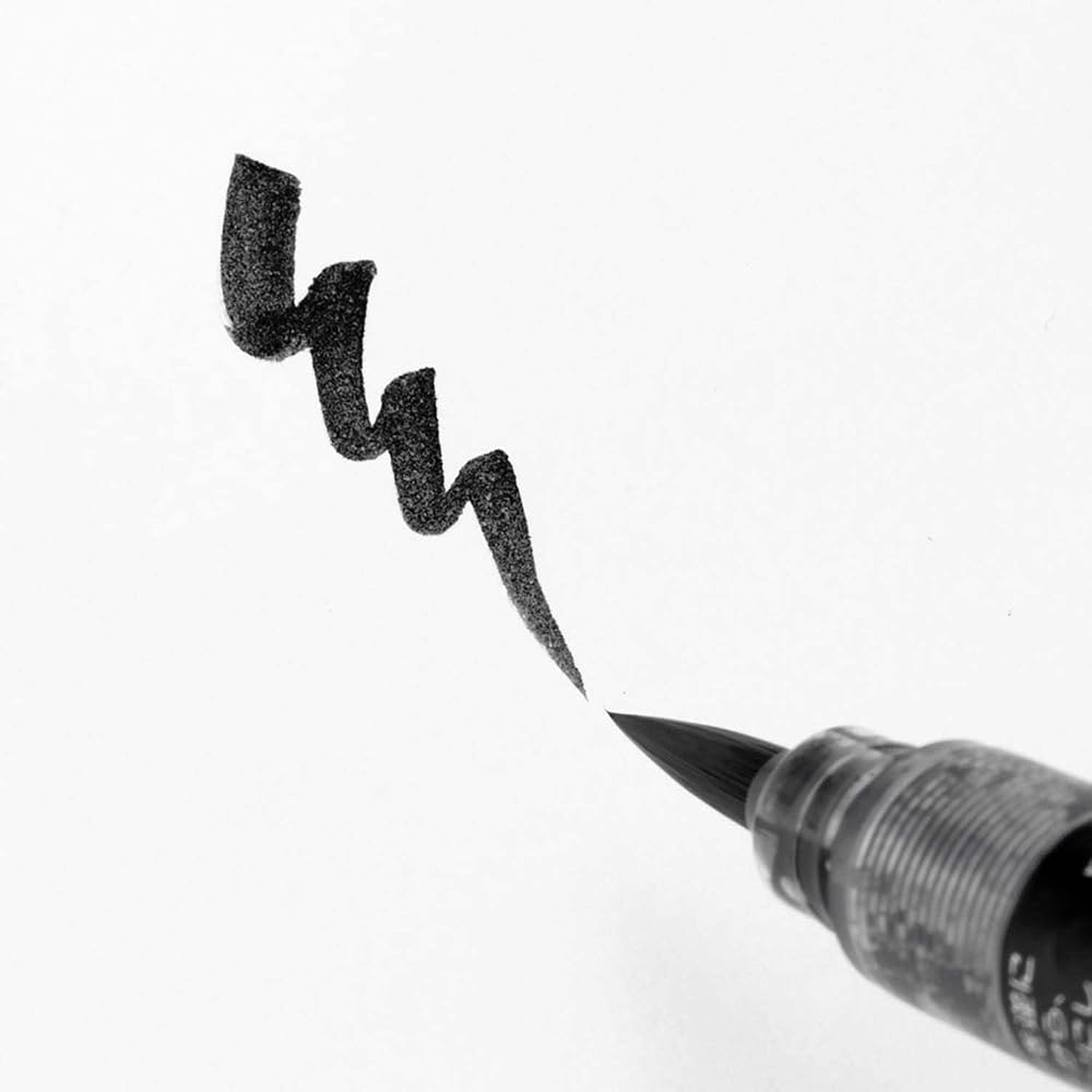 Кисть-перо Pentel Жидкие чернила для кисти-пера Pentel 10 флаконов XFP6L (10)
