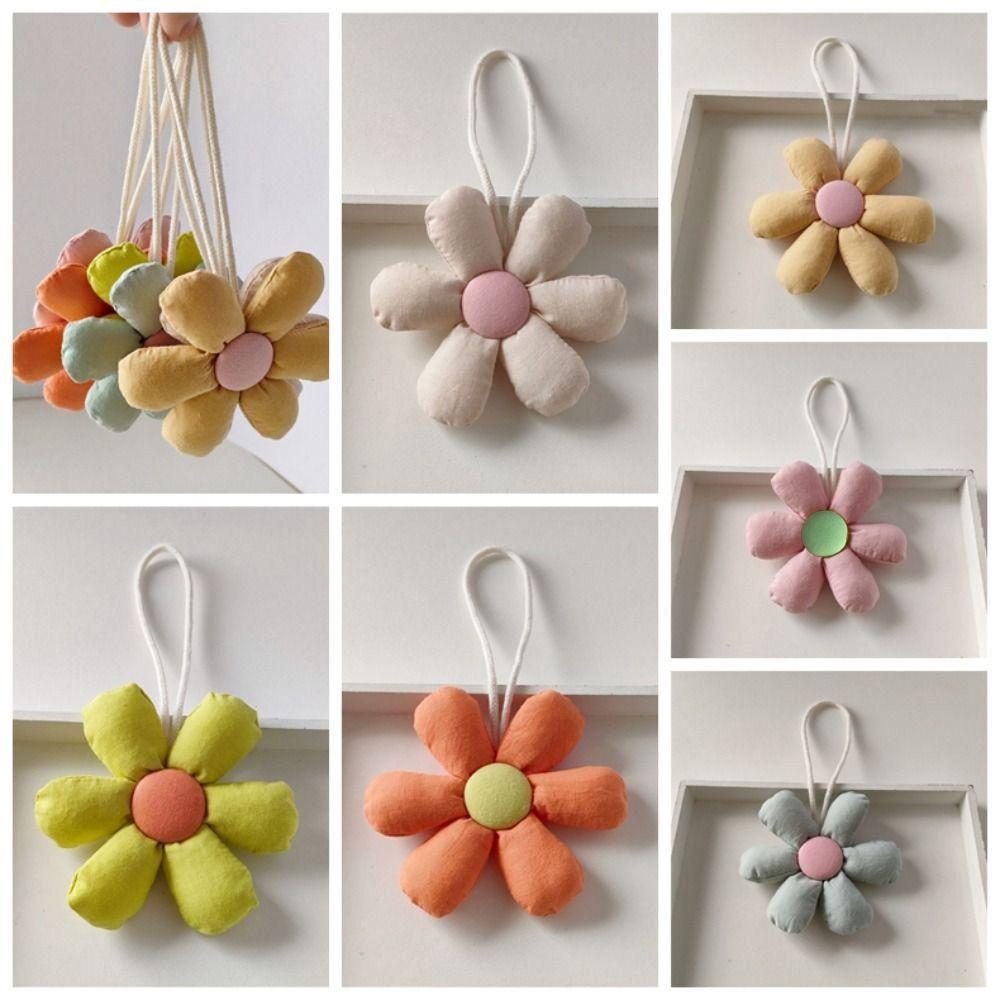 Cloth Flower Bag Pendant Bag Charms Stuffed Fresh Backpack Decoration Bag Match Accessories Korean Style Floral Lanyard Gift