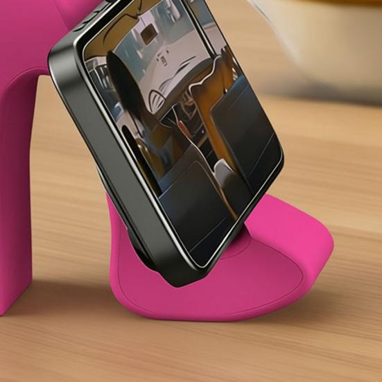 Держатель для телефона в виде туфли 3D-печать Форма туфли на высоком каблуке Стенд-дисплей для мобильного телефона для дома Офиса Стола