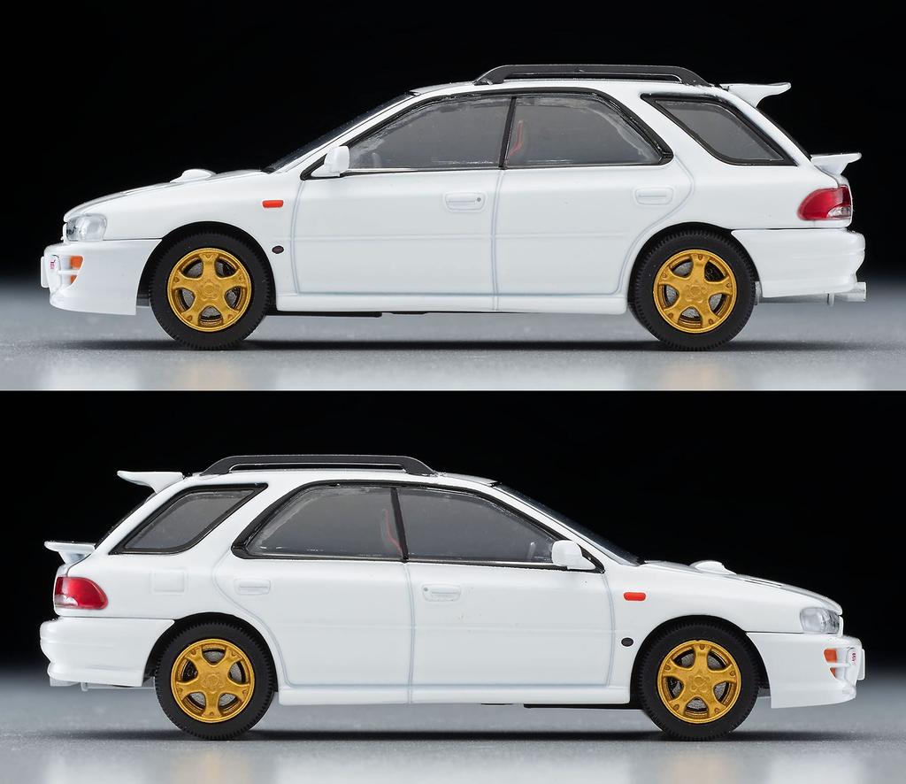 Tomica Limited Vintage Neo 164 LV-N281a Subaru Impreza Pure Sports Wagon WRX STi Версия V Белый 98 год Готовое изделие