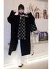 Korean Style Women's Long-Haired Double-Faced Wool Cashmere Cocoon Coat