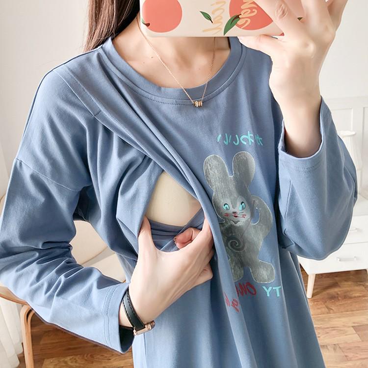 Топ для кормящих с длинным рукавом для беременных - Стильная весенне-осенняя одежда для мам в послеродовой период и кормящих грудью