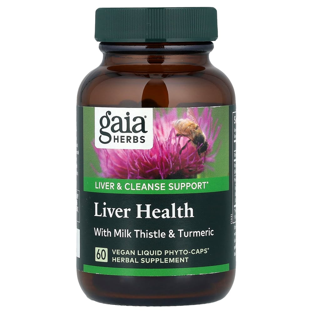 Gaia Herbs Liver Cleanse Vegan Liquid Phyto-Caps, 60 Count
