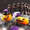 3D Halloween Pumpkin Skeleton Figurines Cartoon Miniatures Ghost Ornaments  Home Decor