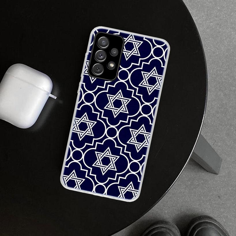 David Jewish Star Symbol Phone Case for Samsung Galaxy A17 A16 A26 A36 A56 A57 A37 A15 A25 A35 A55 A14 A24 A34 A54 A13 A23 A33 A