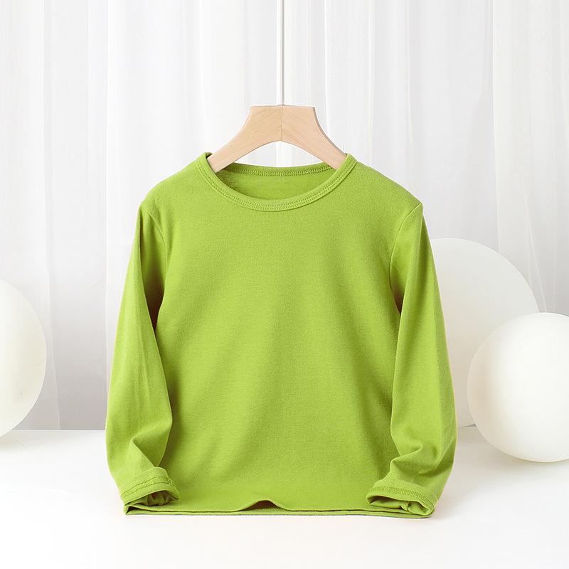 Kids' Spring & Autumn Korean-Style Cotton Long-Sleeve T-Shirts
