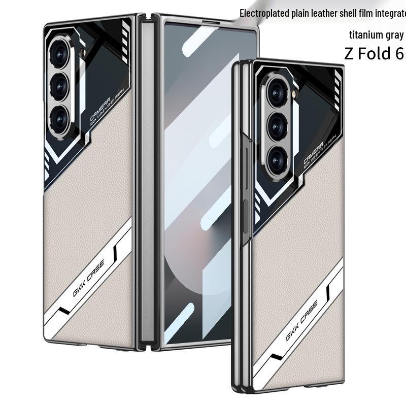 Электролитический кожаный чехол для Samsung Z Fold6 - Противоударный, Дизайн для киберспорта.