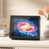 Idea Art Micro Diamond Block Home Furnishing Nanobrick Sunflower Starry Night Milky Way Galaxy 3D Photo Frame Toy Building Brick