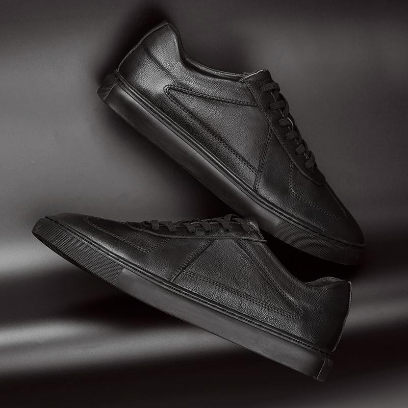 Модная повседневная кожаная мужская обувь для скейтборда Стильные брендовые мужские кроссовки Комфортная повседневная обувь Уличная вулканизированная обувь Tenis Masculino