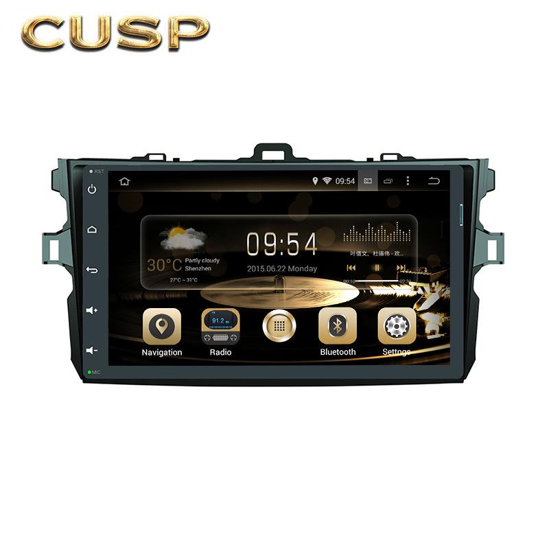 9-дюймовый Android GPS-экран для Toyota Corolla 2007-2012
