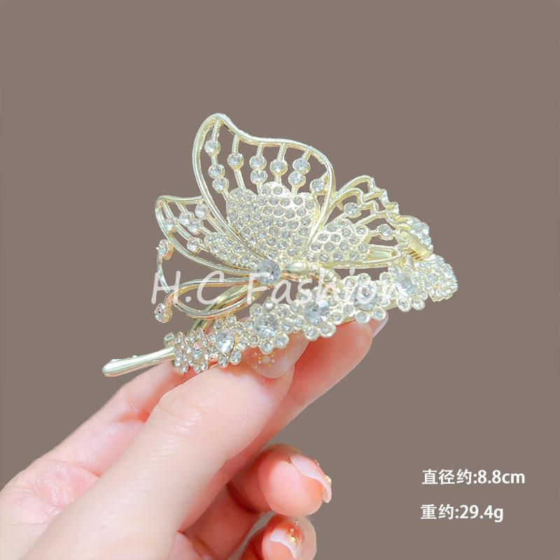 Trendy Personal Flower Hairpins Women Pearl Hair Clips Accessories Temperamental Alloy Hair Accessories