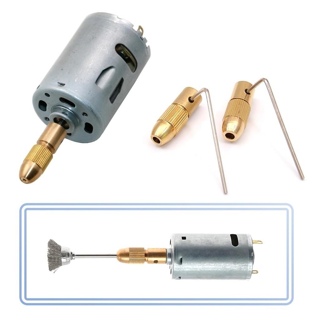 3 Sets Brass Material Twist Drill Chuck Set Micro Drill Collet Chuck  DIY Craft Work