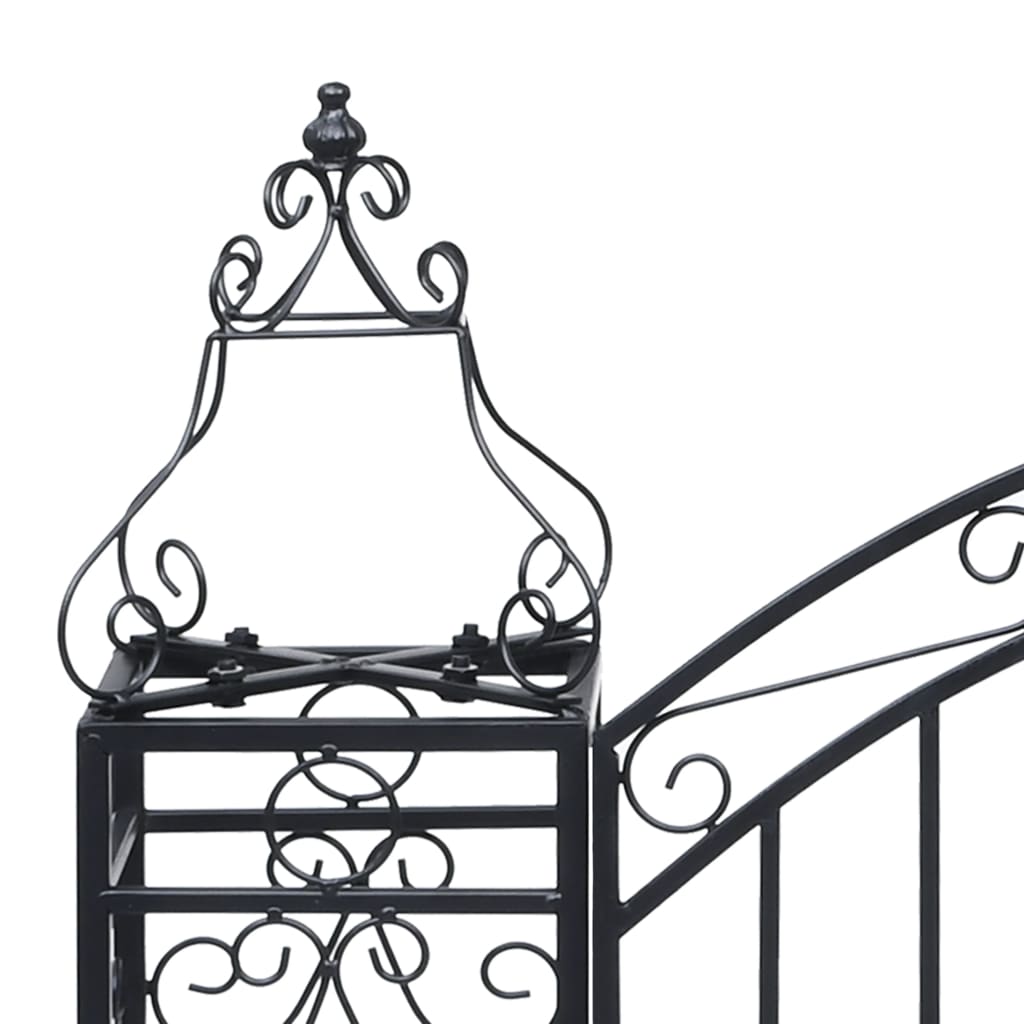 Decorative Garden Gate Wrought Iron 122 * 20.5 * 100 cm