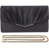 Party Wedding Supervised by Wedding Formal Clutch Bag [TIGLOSS] Bag, Bag, Large, Planner, Women's Bag, (Black)