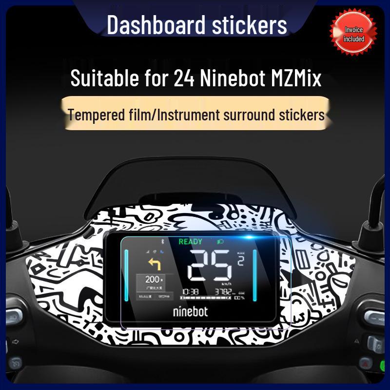 Водонепроницаемая защитная пленка для модели Ninebot MZMix 24: Автомобильная наклейка и закаленное стекло для дисплея на приборной панели