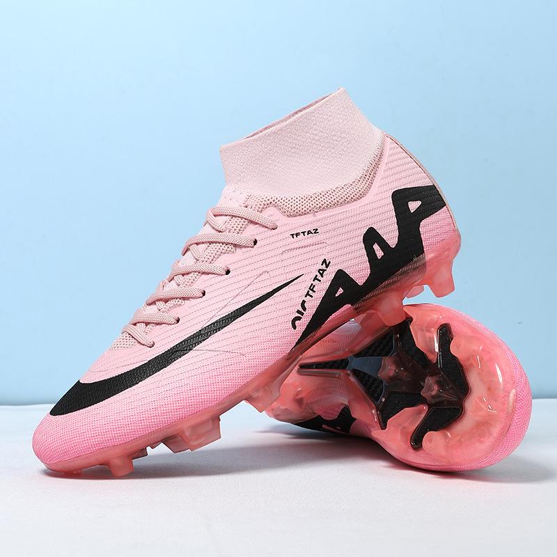 High-top football shoes men's children's T broken nails adult AG long nails sports training shoes women