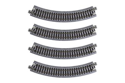 Компактный изогнутый трек KATO N Gauge Unitrack, 4 шт., принадлежности для моделей железных дорог R183-45° 20-172