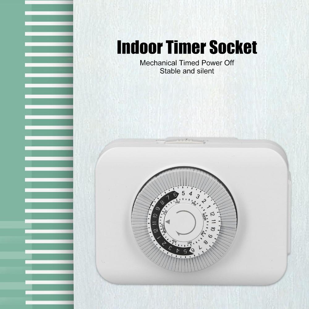 Mechanical Timer Switch 125V Time Control Plug Energy Saving Mechanical Timer Home Appliance