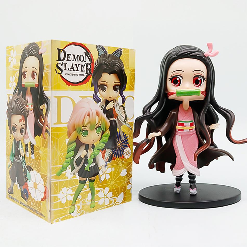8pcs/kit 2026 Latest  Demon Slayer Tanjiro Kamado Nezuko Animation Figure Miniature Playthings Decoration Piece Playthings Mystery Case Decoration