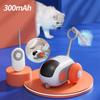 Smart Cat Toy 2 Modes Automatic Moving Remote Controlled Toy Car for Cats Dogs Interactive Playing Kitten Training Pet Supplies