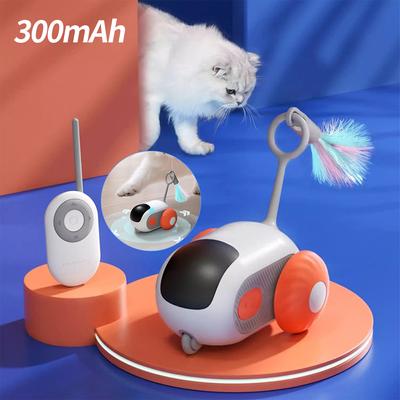 Умная игрушка для кошек, 2 режима, автоматическое перемещение, игрушечный автомобиль с дистанционным управлением для кошек, собак, интерактивная игра, дрессировка котят, товары для домашних животных