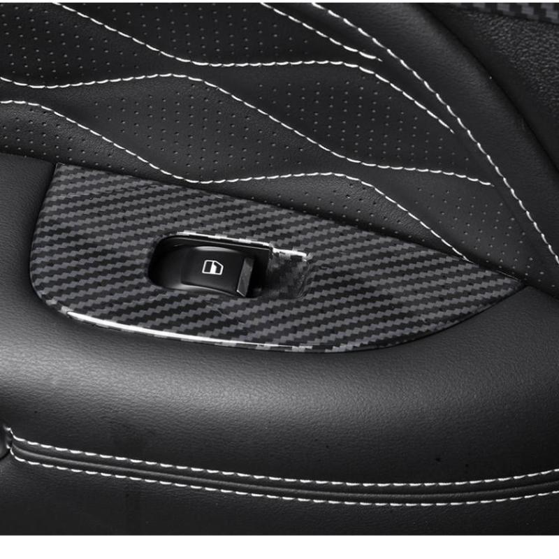 LHD RHD For GWM Great Wall Tank 300 -2025 carbon fiber Window Glass Lift Button Trim Switch Cover Door Armrest Panel Sticker