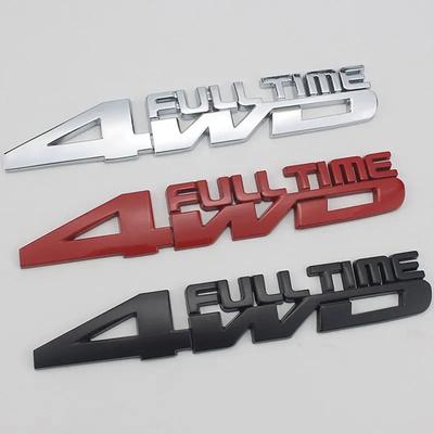 3D металлический 4WD FULL TIME боковое крыло эмблема задний багажник багажника наклейка наклейки для автомобиля