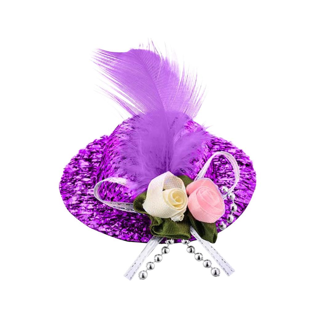 Куриные шляпы для курицы, маленькие забавные аксессуары для курицы, цилиндр с перьями