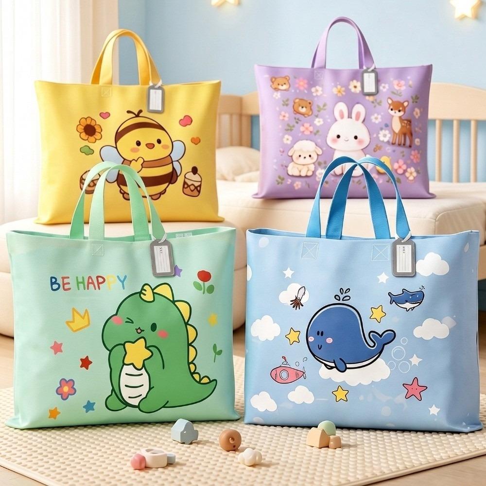 1Pc Handheld Kids Bedding Tote Bag Large Capacity Clothing Organizer Moving Storage