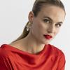 Boucles d'oreilles Luxenter avec cristal multicolore finition or 18k - Aphuat