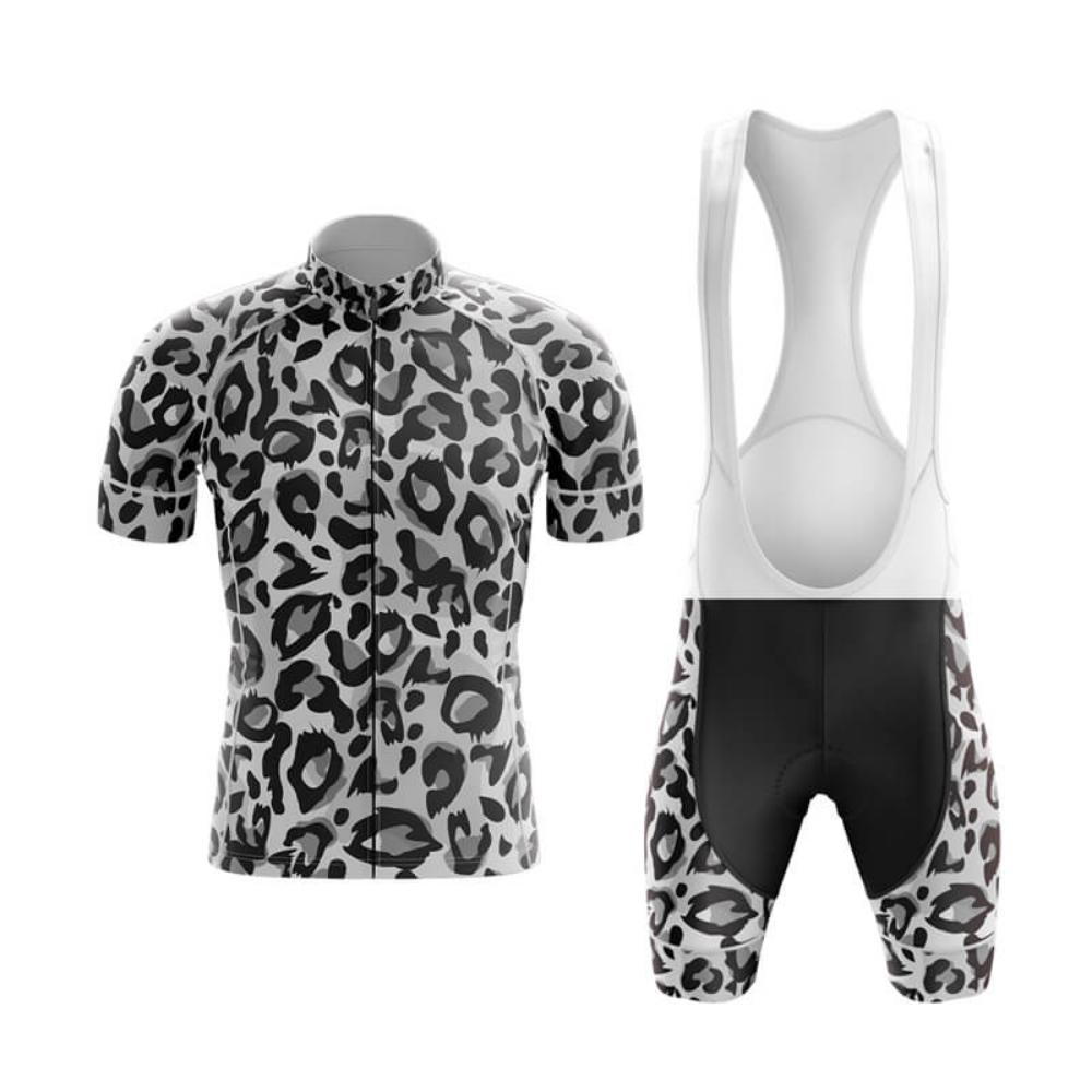 Leopard Print Bike Uniform 2026 Man's Short Sleeves Cycling Clothing Summer MTB Bike Riding Cycling Jersey Set Ropa Maillot
