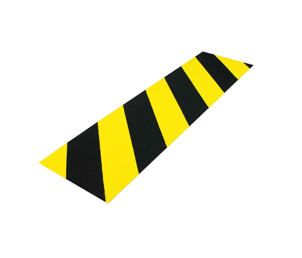 Taśma antypoślizgowa ostrzegawcza 25mm/3m czarno/żółta