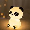 Ночной светильник «Панда», силиконовая лампа для сна в спальне, защита глаз, перезаряжаемый прикроватный светильник, украшение, детский подарок