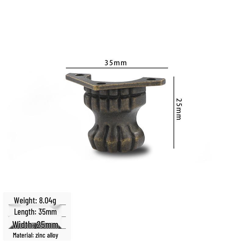 Zinc Alloy Tiger Paw Wooden Box Decorative Furniture Feet for Cabinet or Table