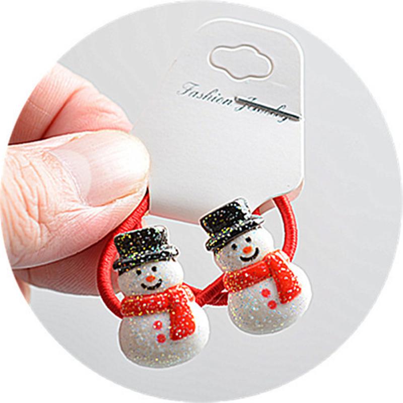 Мультяшный рождественский головной убор милый оленьи уши рога шпильки заколки Санта-Клаус снеговик повязка на голову веревка для волос детский головной убор