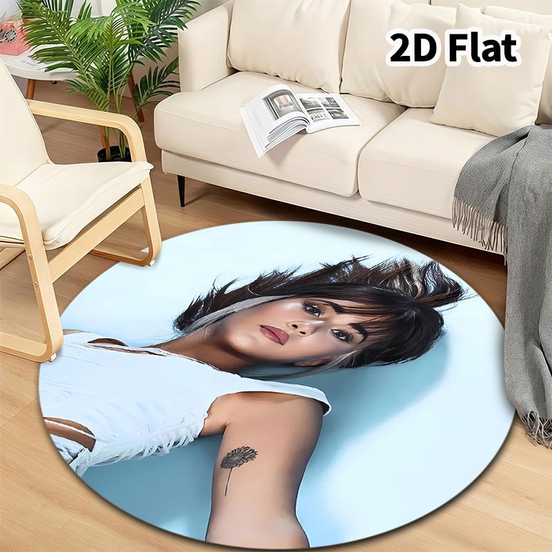 Aitana Round Area Rug Carpet Rug For Living Room Bedroom Sofa Playroom Decor Nonslip Floor Mat