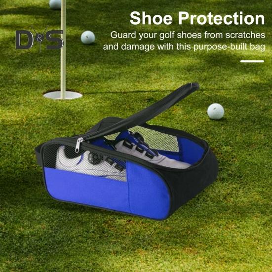 Сумка для обуви для гольфа Сумки-переноски для обуви на открытом воздухе с застежкой-молнией Дорожные сумки-переноски для спортивной обуви Сумки-тоуты Аксессуары для гольфа для мужчин и женщин
