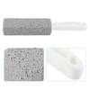 Pumice Stone Cleaner Wand for Toilet Bowl Rust Hard Water Remover with Heavy Duty Handle Non 100 Recycled Glass