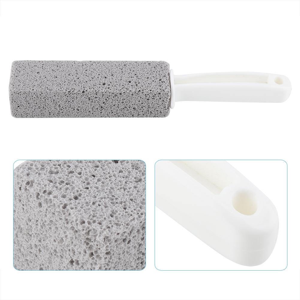 Pumice Stone Cleaner Wand for Toilet Bowl Rust Hard Water Remover with Heavy Duty Handle Non 100 Recycled Glass