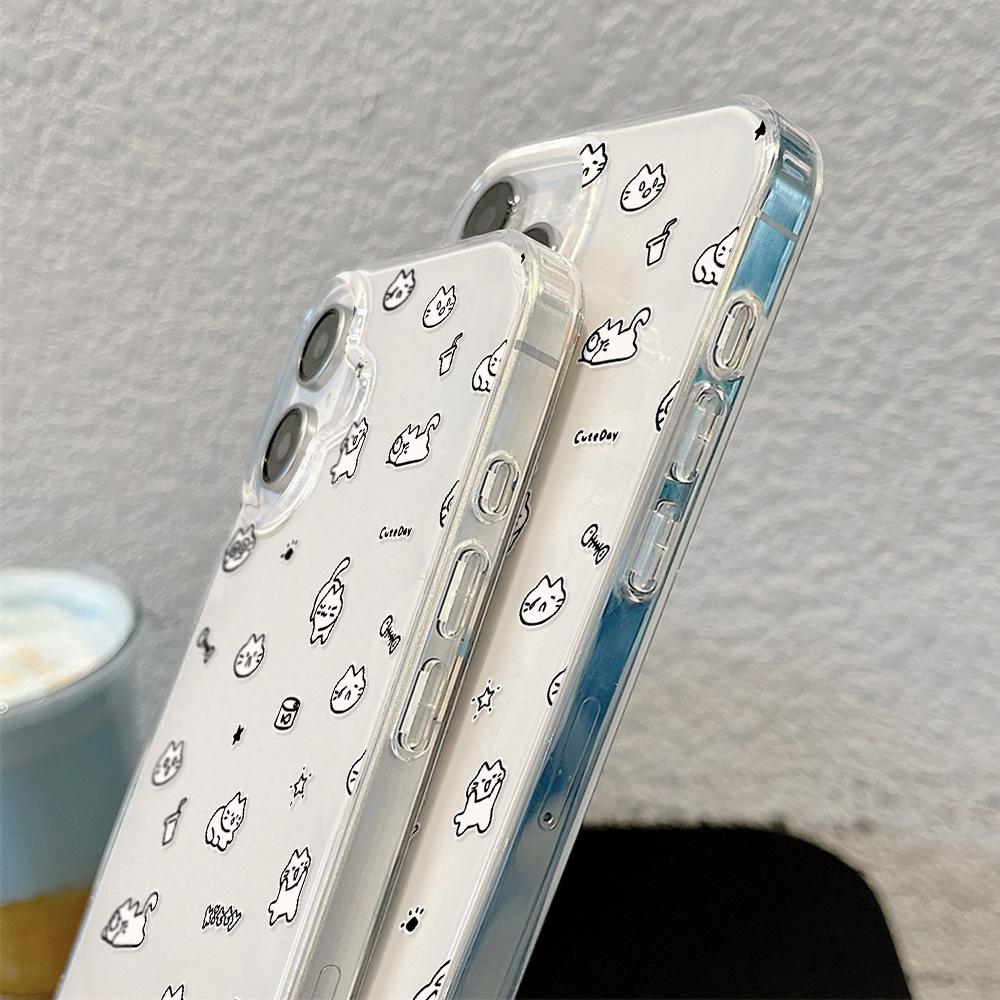 Painted Phone Case for iPhone 12 13 15 16 iPhone 16 12 13 14 15 Pro 14 15 16 Pro Max Coverage Shockproof Anti-Fingerprint Fresh Style Protective Case