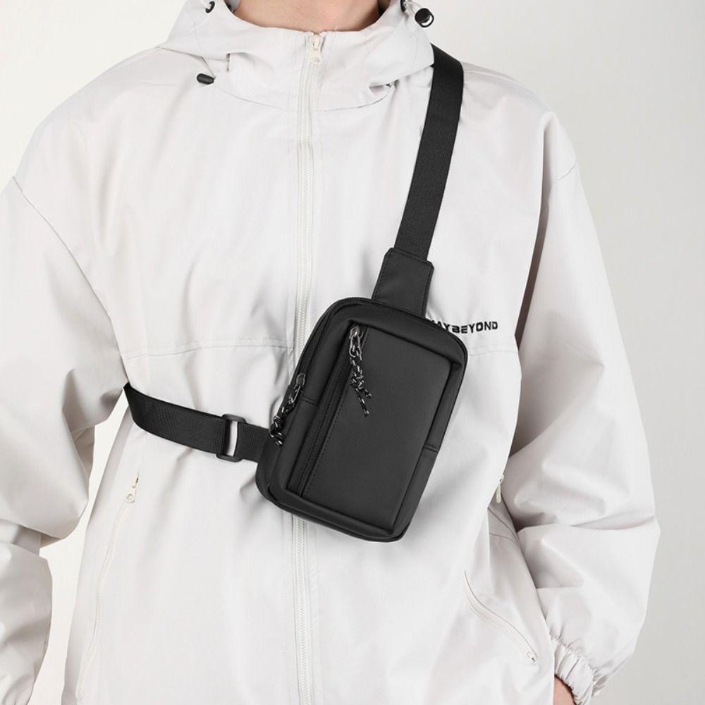 Oxford Men Chest Bag Side Sling Man Phone Bag Casual Male Shoulder Bag  Sport